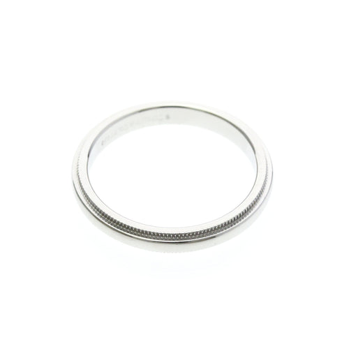 Milgrain Ring Sterling Silver and Platinum