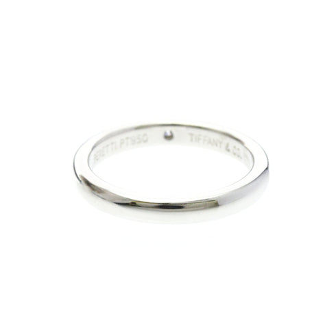 Band Ring Platinum with Diamond