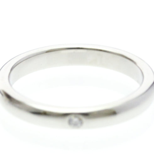 Band Ring Platinum with Diamond