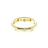 Band Ring Platinum and 18K Yellow Gold with Diamond