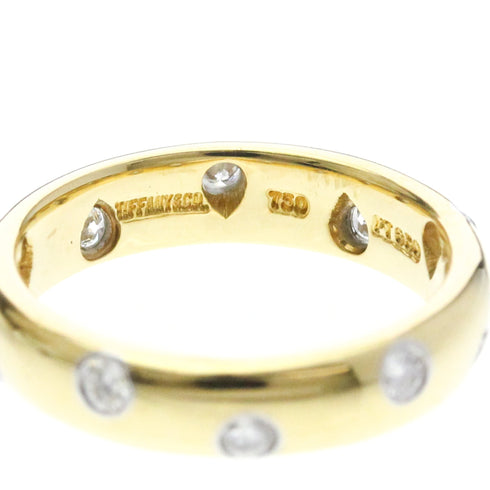 Band Ring Platinum and 18K Yellow Gold with Diamond