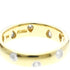 Band Ring Platinum and 18K Yellow Gold with Diamond