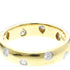 Band Ring Platinum and 18K Yellow Gold with Diamond