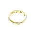 Band Ring Platinum and 18K Yellow Gold with Diamond