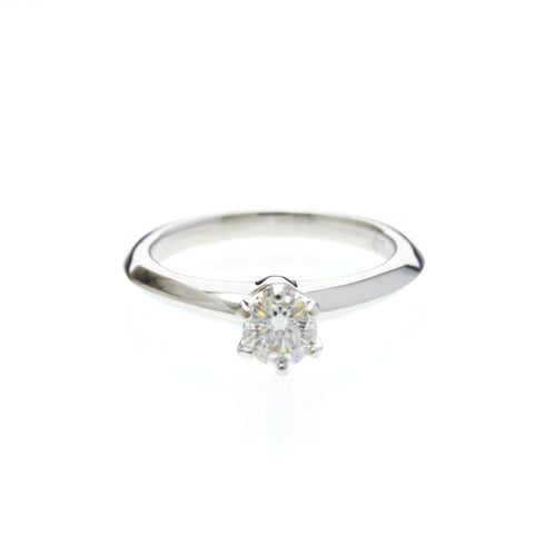 Solitaire Ring Platinum with Diamond