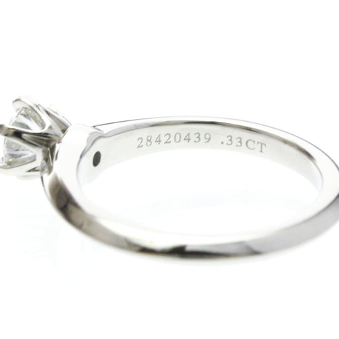 Solitaire Ring Platinum with Diamond