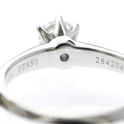 Solitaire Ring Platinum with Diamond