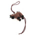 Leather Charm Black and Brown Handbag Charm