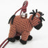 Leather Charm Black and Brown Handbag Charm