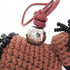 Leather Charm Black and Brown Handbag Charm
