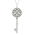 Keys Pendant Necklace 18K Rose Gold and 18K White Gold with Diamond