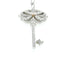 Keys Pendant Necklace 18K Rose Gold and 18K White Gold with Diamond