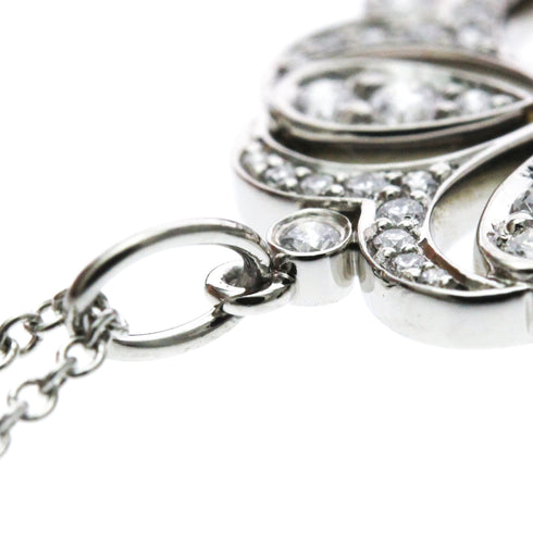 Keys Pendant Necklace 18K Rose Gold and 18K White Gold with Diamond
