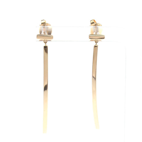 T Wire Earrings 18K Rose Gold 18K Rose Gold