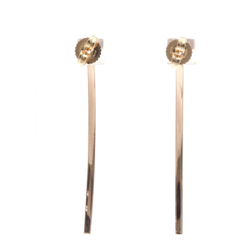 T Wire Earrings 18K Rose Gold 18K Rose Gold