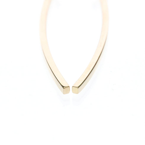T Wire Earrings 18K Rose Gold 18K Rose Gold
