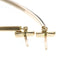 T Wire Earrings 18K Rose Gold 18K Rose Gold