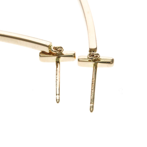 T Wire Earrings 18K Rose Gold 18K Rose Gold