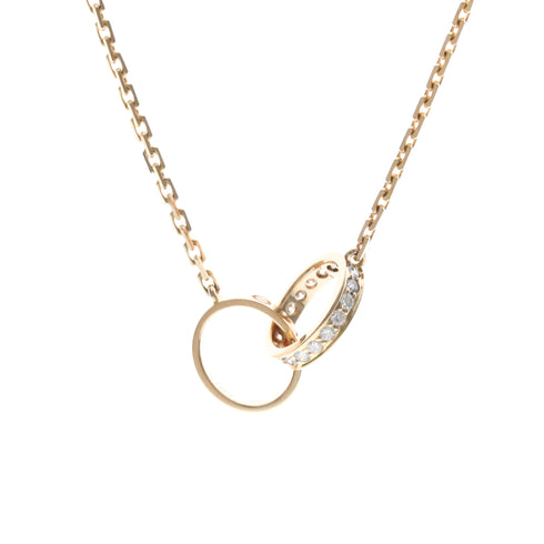 Pendant Necklace 18K Rose Gold with Diamond