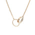 Pendant Necklace 18K Rose Gold with Diamond
