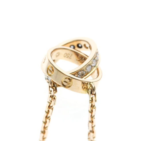 Pendant Necklace 18K Rose Gold with Diamond