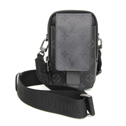 Double Phone Pouch NM Reverse Monogram Eclipse Canvas