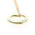 Open Heart Pendant Necklace 18K Yellow Gold 14.3mm