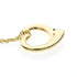 Open Heart Pendant Necklace 18K Yellow Gold 14.3mm