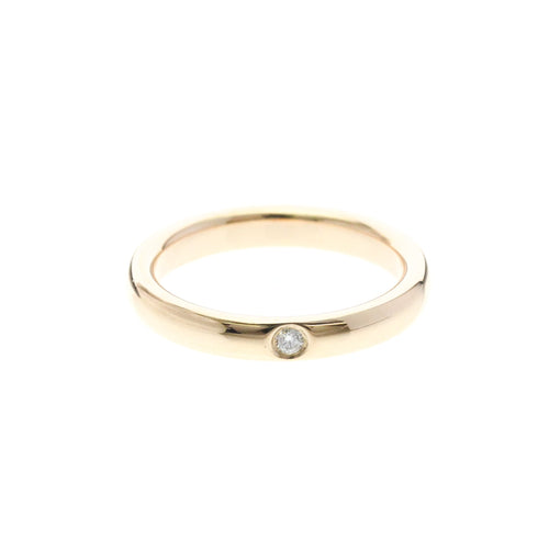 Band Ring 18K Rose Gold With Diamond