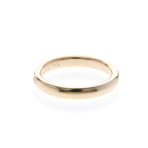 Band Ring 18K Rose Gold With Diamond