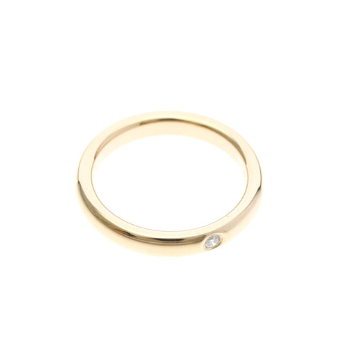 Band Ring 18K Rose Gold With Diamond