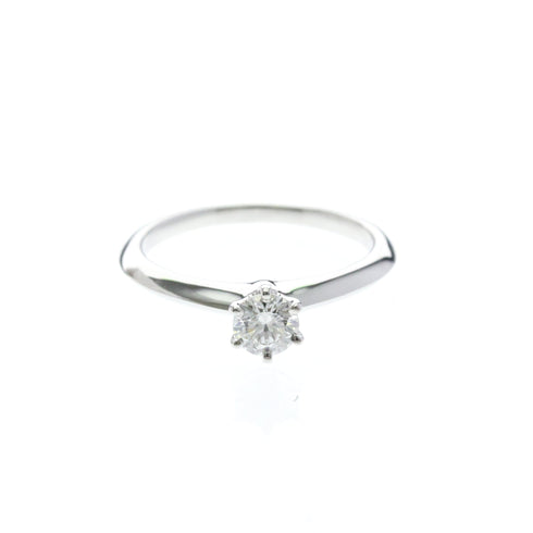 Solitaire Ring Platinum with Diamond