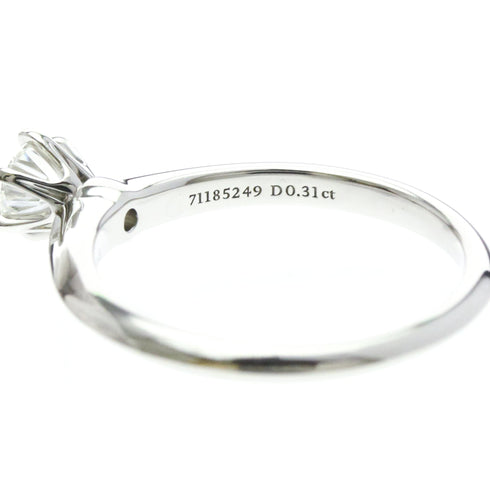 Solitaire Ring Platinum with Diamond