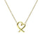 Loving Heart Pendant Necklace 18K Yellow Gold
