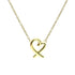 Loving Heart Pendant Necklace 18K Yellow Gold
