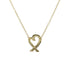 Loving Heart Pendant Necklace 18K Yellow Gold
