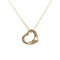 Open Heart Pendant Necklace 18K Rose Gold 10mm