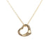 Open Heart Pendant Necklace 18K Rose Gold 10mm