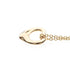 Open Heart Pendant Necklace 18K Rose Gold 10mm