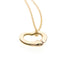Open Heart Pendant Necklace 18K Rose Gold 10mm