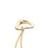 Open Heart Pendant Necklace 18K Rose Gold 10mm