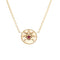 Rose Des Vents Pendant Necklace 18K Rose Gold with Ruby