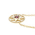Rose Des Vents Pendant Necklace 18K Rose Gold with Ruby