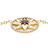 Rose Des Vents Pendant Necklace 18K Rose Gold with Ruby