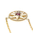Rose Des Vents Pendant Necklace 18K Rose Gold with Ruby