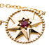 Rose Des Vents Pendant Necklace 18K Rose Gold with Ruby