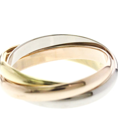 Vendome Louis Cartier Band Ring 18K Tricolor Gold