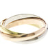 Vendome Louis Cartier Band Ring 18K Tricolor Gold