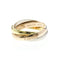 Vendome Louis Cartier Band Ring 18K Tricolor Gold