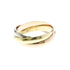 Vendome Louis Cartier Band Ring 18K Tricolor Gold